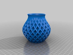 doppia torsione vaso di 2mm spessore i contenitori il 3d print model - Mito3D