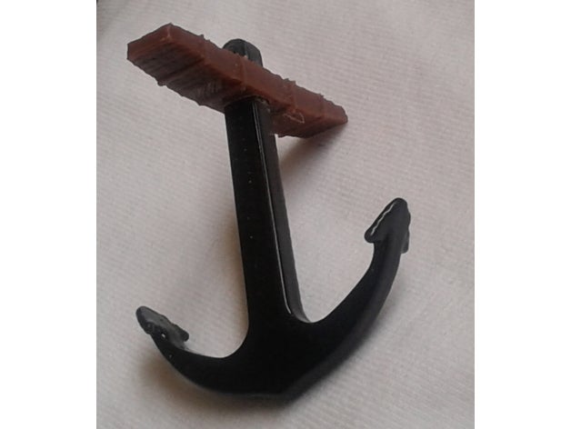 anchor - tall ship style ancre model furniture anchors ancre- boat miniature 3D print model - Mito3D