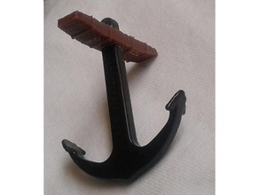 anchor - tall ship style ancre model furniture anchors ancre- boat miniature 3d print model - Mito3D