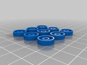 my customized customiser hotbed spring washers 3d printer parts 3d print model - Mito3D