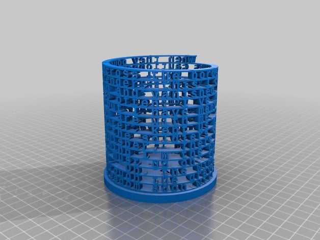 carácter de la torre cohen - partidista matemáticas art personalizado 3D print model - Mito3D