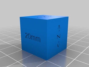 özelleştirilmiş kalibrasyon küp benim parametrik düzeltilir 3d baskı testleri 3d print model - Mito3D