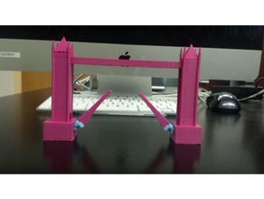 funcional da tower bridge A impressão 3d ponte funcionais dobradiças móveis a ultimaker 3d print model - Mito3D