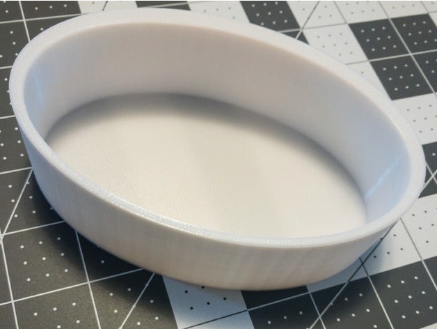base ovale ciotola v1 organizzazione di della progettazione version1 3D print model - Mito3D