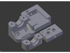 e3d hotend-adapter + induktiver sensor tronxy x3 3d-Drucker Teile 3d print model - Mito3D