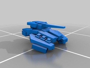 planetary annihilation titãs drifter jogos de vídeo passe hovertank hover tank tanque 3d print model - Mito3D