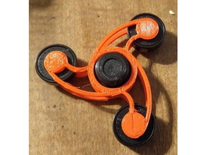 slim spinner mechanical toys tri fidget 3d print model - Mito3D