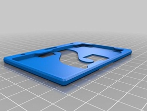 s id card badge holder office customized 3d print model - Mito3D