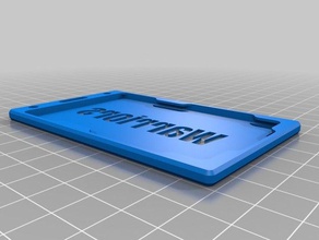 warrior id card badge holder office customized 3d print model - Mito3D