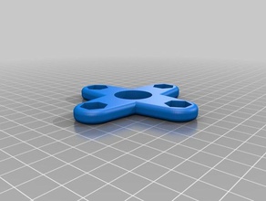 5 16 tuerca de 4 ray fidget spinner juguetes mecánicos personalizado 3d print model - Mito3D