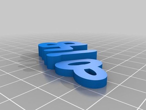 meine angepasste iamburny s v2 text - 143 Schlüsselanhänger kundengebundene 3d print model - Mito3D