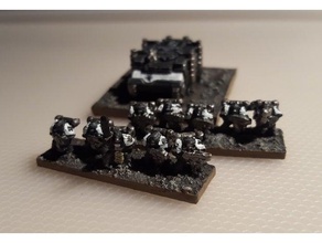 escala épica de los emperadores campeón del proxy juegos 40k 6mm el armagedón epic40k las miniaturas tablero la mesa warhammer 3d print model - Mito3D