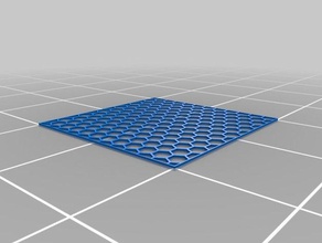 mi personalizados hex patrón de cuadrícula personalizado 3d print model - Mito3D