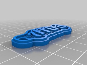 aida keychains customized 3d print model - Mito3D