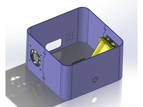 duplicator 7 case mod led cooling 3d printer parts dlp wanhao d7 3d print model - Mito3D
