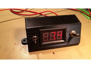 voltage control measure box - speed-controller 3d-Drucker-Extrudern Gehäuse speed controller Anzeige der Spannung regulator 3d print model - Mito3D