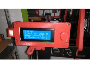 tapa lcd bq prusa i3 hephestos Impresora 3d accesorios caso 3d print model - Mito3D