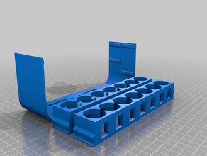 Taşınabilir 7x2 vallejo boyalar caddy filament sürüm tasarrufu dur sanat araçları 3d print model - Mito3D