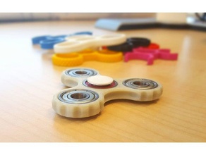 fidget spinner slim gear bearing spinners marc heusdens spinning 3d print model - Mito3D
