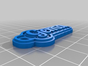gema de porte-clés personnalisé 3d print model - Mito3D