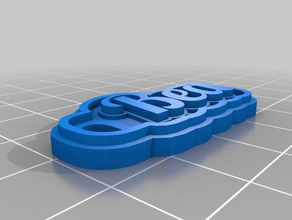 bea keychains customized 3d print model - Mito3D