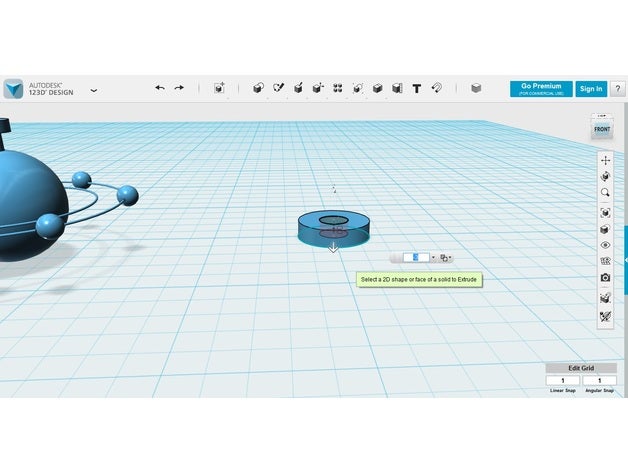 o átomo de carbono A impressão 3d techb 3D print model - Mito3D