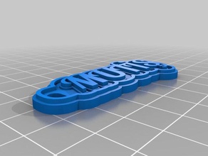 mut keychains customized 3d print model - Mito3D