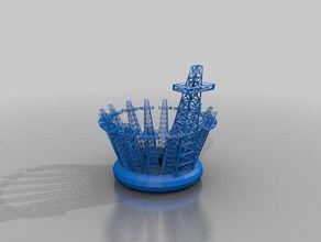 crown oilprince jewelry 3d print model - Mito3D