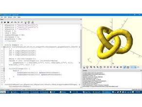 function parser openscad parametric curve grapher math library 3d print model - Mito3D