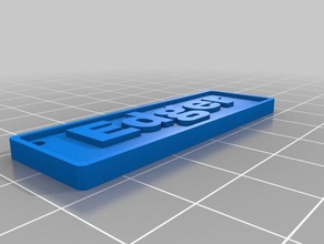 bordeadora nombre de la etiqueta personalizada signos y logotipos personalizado 3d print model - Mito3D