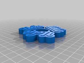 ucla fidget spinner - wingnut2k brinquedos & games mão giratório brinquedo a 3d print model - Mito3D