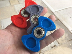 bowtie penny spinner jouets mécaniques fidget 3d print model - Mito3D