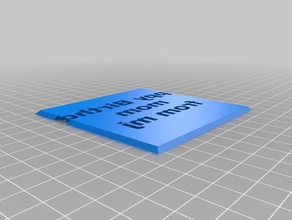 mãe b dia A impressão 3d de testes personalizado 3d print model - Mito3D