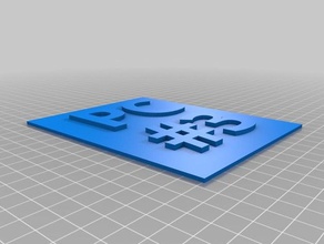 pc 3 signs & logos customized 3d print model - Mito3D