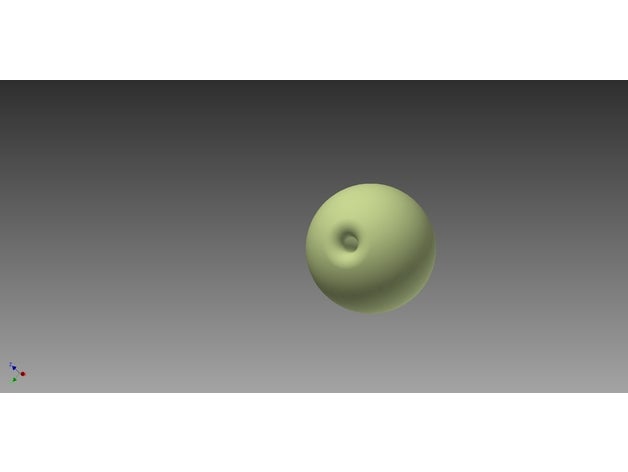 bola agujero kugel mit bohrung la 3D print model - Mito3D
