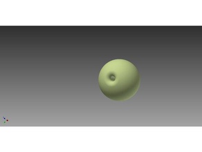 ball hole kugel mit bohrung 3d print model - Mito3D