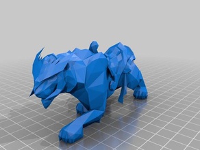 onyx panthère les jeux vidéo de jade panther warcraft monde wow 3d print model - Mito3D