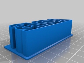 meine angepasste benutzerdefinierte text-cookie cutterachs Küche und Esszimmer kundengebundene 3d print model - Mito3D