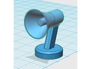 megafone adereços prêmio prop 3d print model - Mito3D