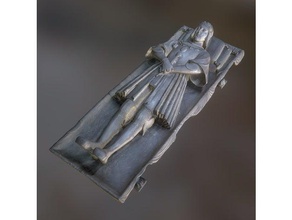 tomb cover gaston foix scans & replicas 3d printing scan cultural heritage france french grave man military noble sculpture tombstone 3d print model - Mito3D