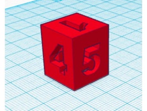 simple die dice 3d print model - Mito3D