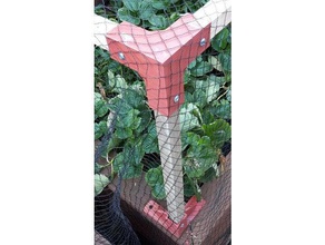 staffe di unirsi 25x25 mm, pali legno e creare telaio giardino all'aperto 3d print model - Mito3D