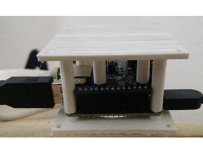 orange pi opi zero minimalized case - updated electronics sketchup tall vented 3d print model - Mito3D