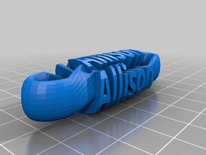 allison llaveros personalizado 3d print model - Mito3D