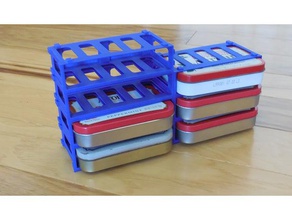 altoids tin rack modulare organizzazione piccole parti di stoccaggio archiviazione 3d print model - Mito3D