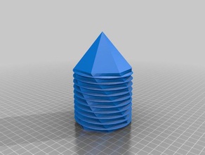 hollow coiling tower 3d printing 3d print model - Mito3D