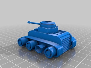 tank model interactive art 3d print model - Mito3D