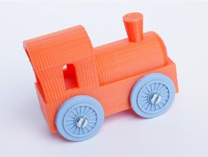 brio mini locomotive upscalled regular toys & games compatible 3d print model - Mito3D