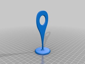 simple poi-sigh stand sculptures 3d print model - Mito3D