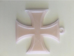 colgante del collar de la cruz hierro accesorios cadena joyería el colgantes 3d print model - Mito3D
